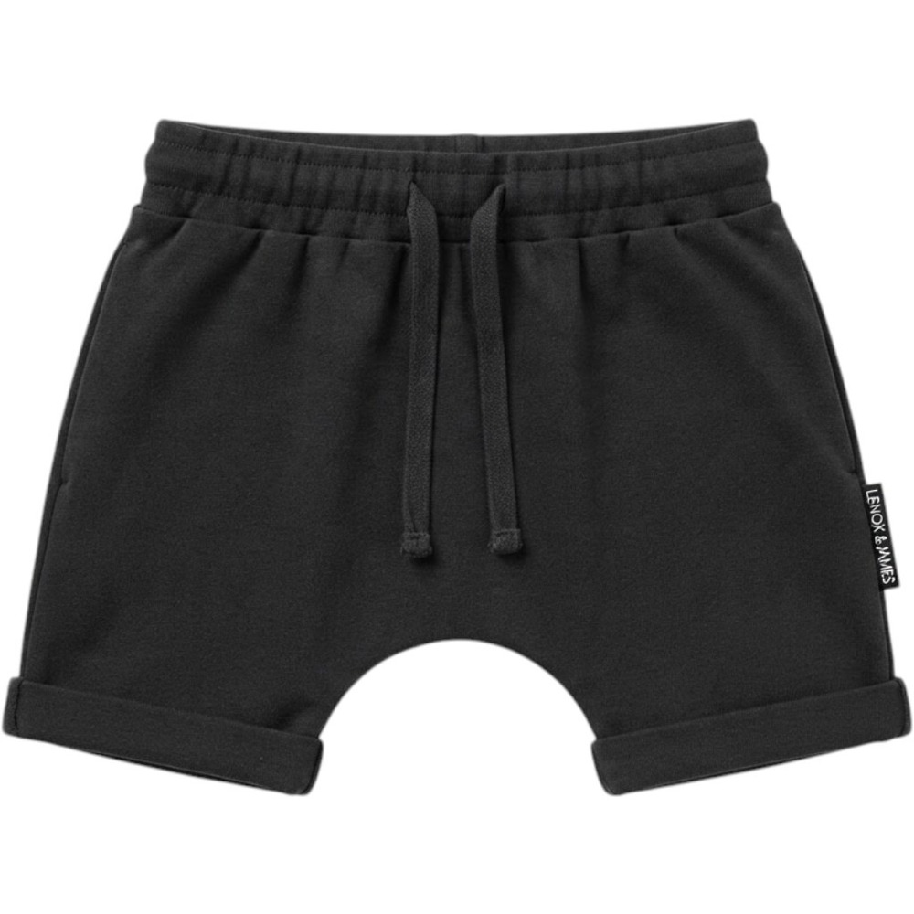 Lenox James Kids Black‎ Harem Sweat Shorts Cotton Blend Drawstring 2T NWT
